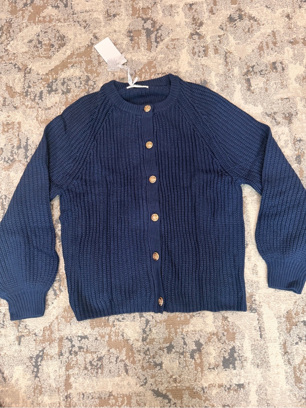 Knit cardigan sweater
